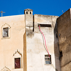 Image showing morocco land construction and history in the sky