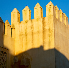 Image showing morocco land construction and history in the sky