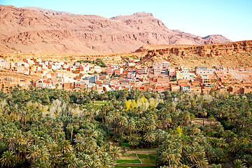 Image showing  in   gorge morocco africa and  village