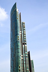 Image showing  bangkok terrace  thailand  in office district palaces     cloud