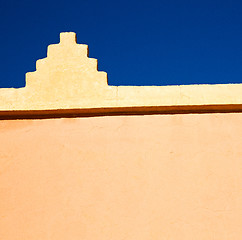 Image showing moroccan old wall and brick in antique city