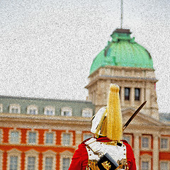 Image showing in london england horse and cavalry for    the queen