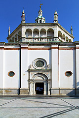 Image showing lombardy      busto arsizio  old   church  closed brick  