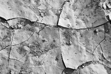 Image showing cracked sand in morocco africa desert abstract macro