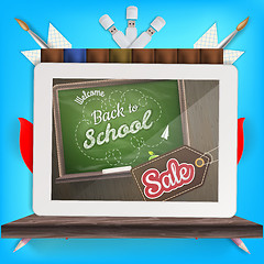 Image showing Back to school Sale. EPS 10