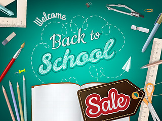 Image showing Back to School Sale. EPS 10