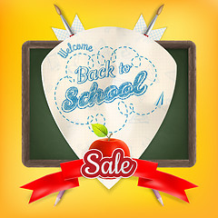 Image showing School sale background. EPS 10