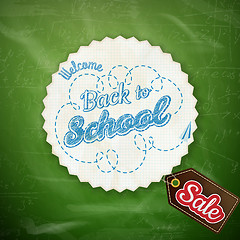 Image showing School Sale Design. EPS 10