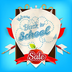 Image showing Back to School marketing background. EPS 10