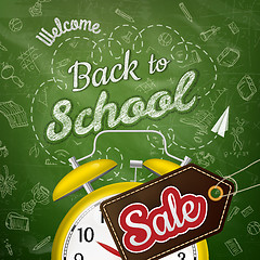 Image showing School Sale poster. EPS 10