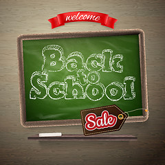 Image showing School Sale template. EPS 10