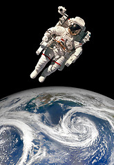 Image showing Astronaut in outer space