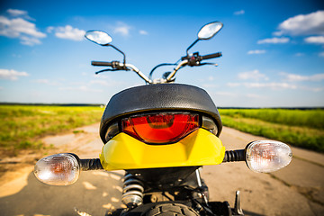 Image showing Motorcycle on the road