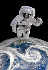 Image showing Astronaut in outer space