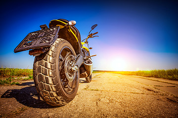 Image showing Motorcycle on the road