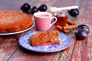 Image showing plum cake