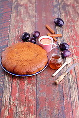 Image showing plum cake