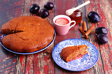 Image showing plum cake