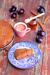 Image showing plum cake