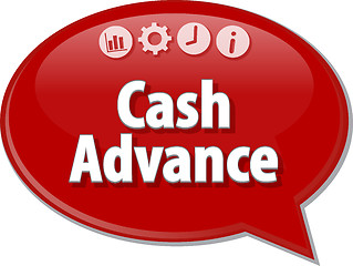 Image showing Cash Advance  blank business diagram illustration
