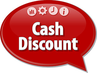 Image showing Cash Discount  blank business diagram illustration