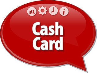 Image showing Cash Card  blank business diagram illustration