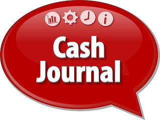 Image showing Cash Journal  blank business diagram illustration