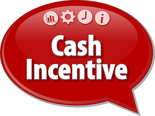 Image showing Cash Incentive  blank business diagram illustration