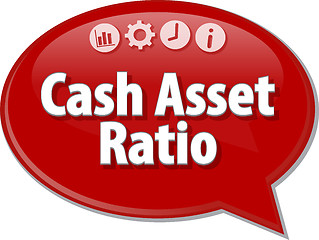 Image showing Cash Asset Ratio blank business diagram illustration