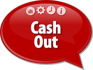 Image showing Cash Out  blank business diagram illustration