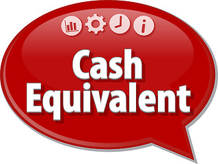 Image showing Cash Equivalent  blank business diagram illustration