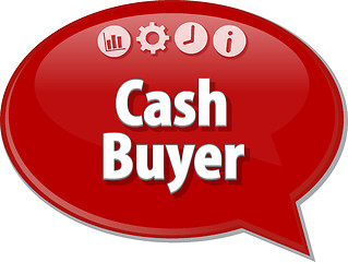 Image showing Cash Buyer  blank business diagram illustration