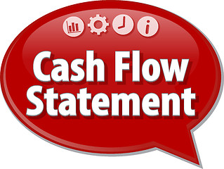 Image showing Cash Flow Statement blank business diagram illustration