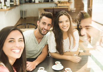 Image showing Friends at the local coffee shop