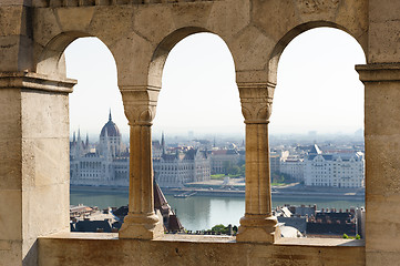 Image showing Budapest, view from Buda side to Pest