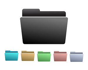Image showing Set of Folders