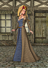 Image showing Medieval Lady