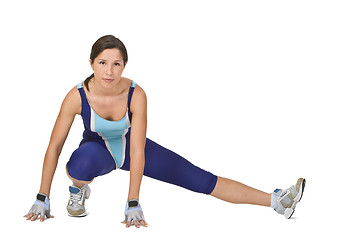 Image showing Stretching position