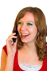 Image showing Woman on Phone