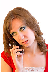 Image showing Woman on Phone