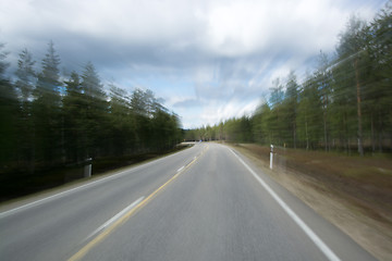 Image showing Blurried View of a Driver