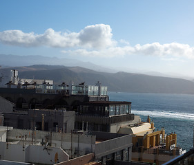 Image showing rooftop view condos hotels Las Palmas capital Grand Canary Islan