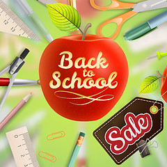 Image showing Welcome back to school Sale. EPS 10