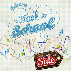 Image showing Back to School Sale. EPS 10