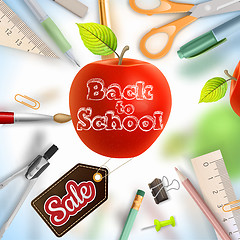 Image showing Back to school Sale. EPS 10