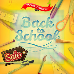 Image showing Back to School marketing background. EPS 10