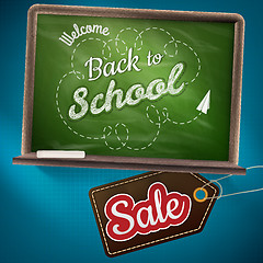 Image showing Back to school sale. EPS 10