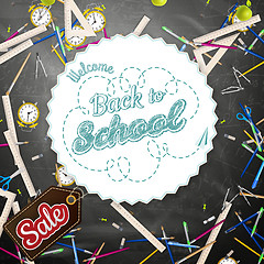 Image showing Back to school Sale. EPS 10