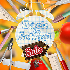 Image showing Back to school Sale. EPS 10