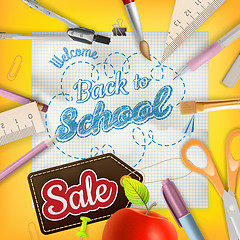 Image showing Back to School Sale. EPS 10